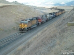 BNSF 4572 hauling coal drag